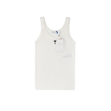 9a+ quality christian dior bee logo ribbed knit tank top